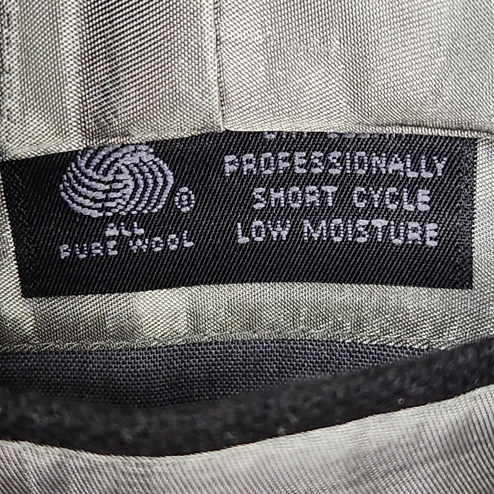 Neiman Marcus Vintage 100% Cashmere 90's ACTWU Black Sport Coat Men's Size 42 L - Picture 11 of 12